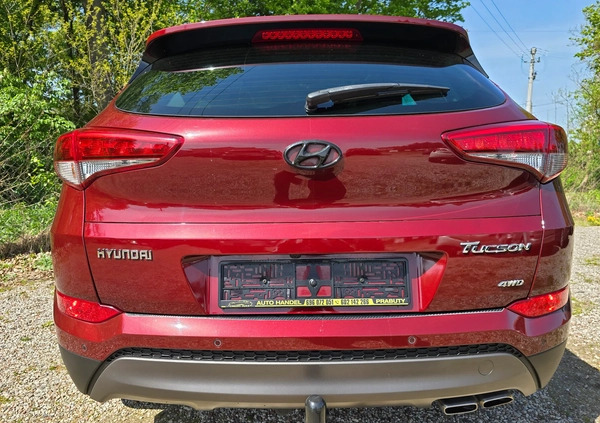 Hyundai Tucson cena 66999 przebieg: 168841, rok produkcji 2015 z Łęczna małe 781
